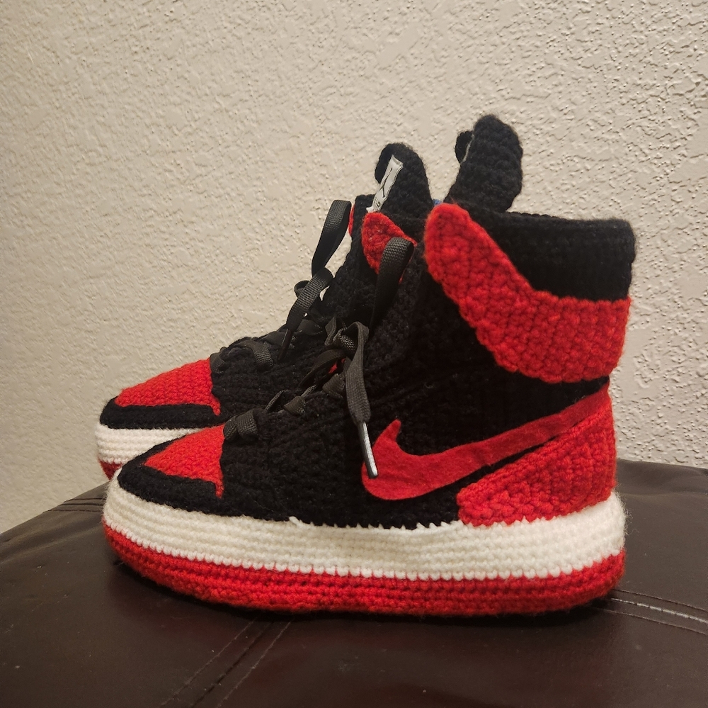Custom crochet slippers
